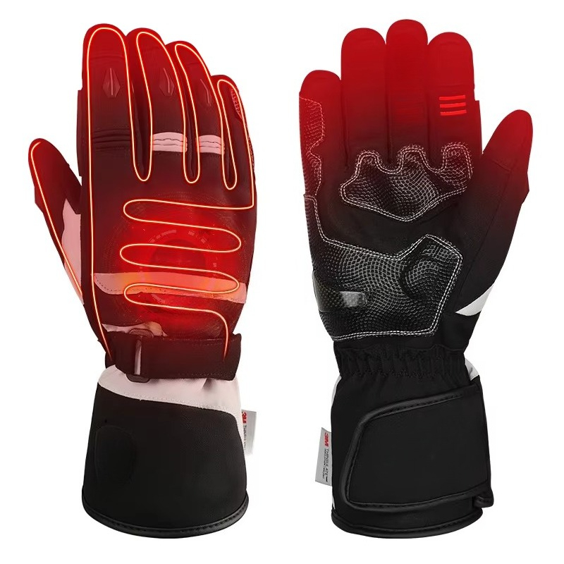 Heated Gloves Electric - Guantes de Motocicleta con Calefacción para