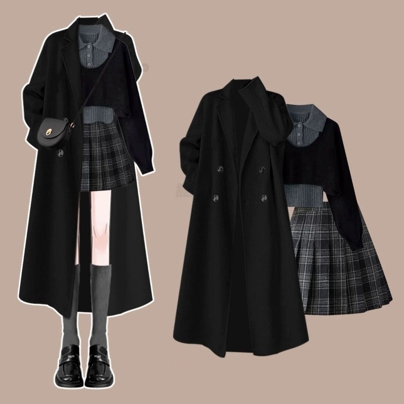 Winter Clothing Pk - Conjunto de Otoño-Invierno Coreano para Mujer: