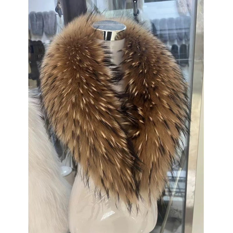 Winter Clothing Pk - Cuello de piel de mapache para
