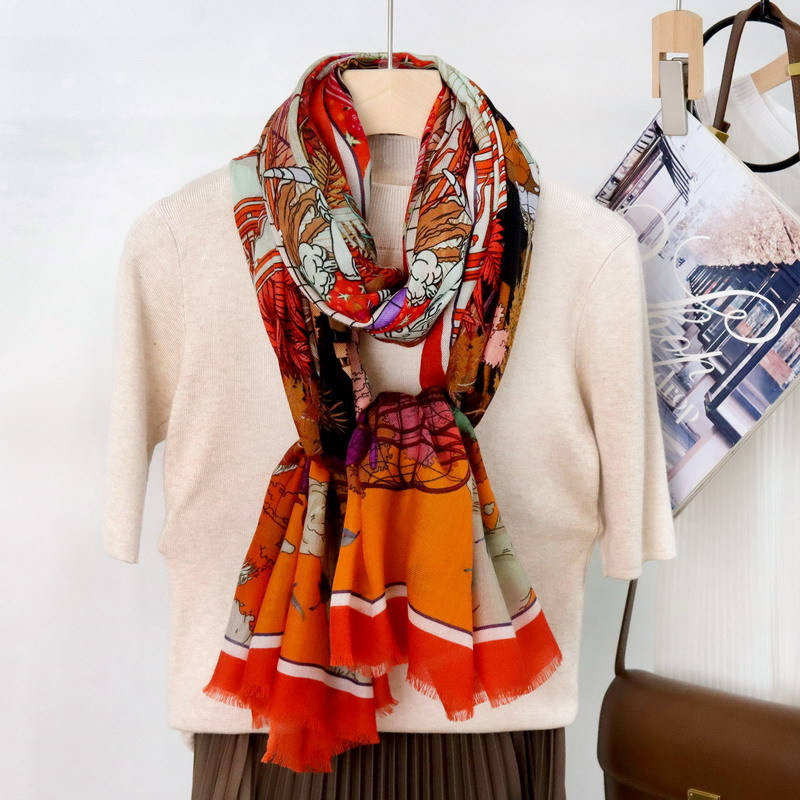 Chales de Cachemira Rojos con  - Winter Clothing Hong Kong reseña y precio