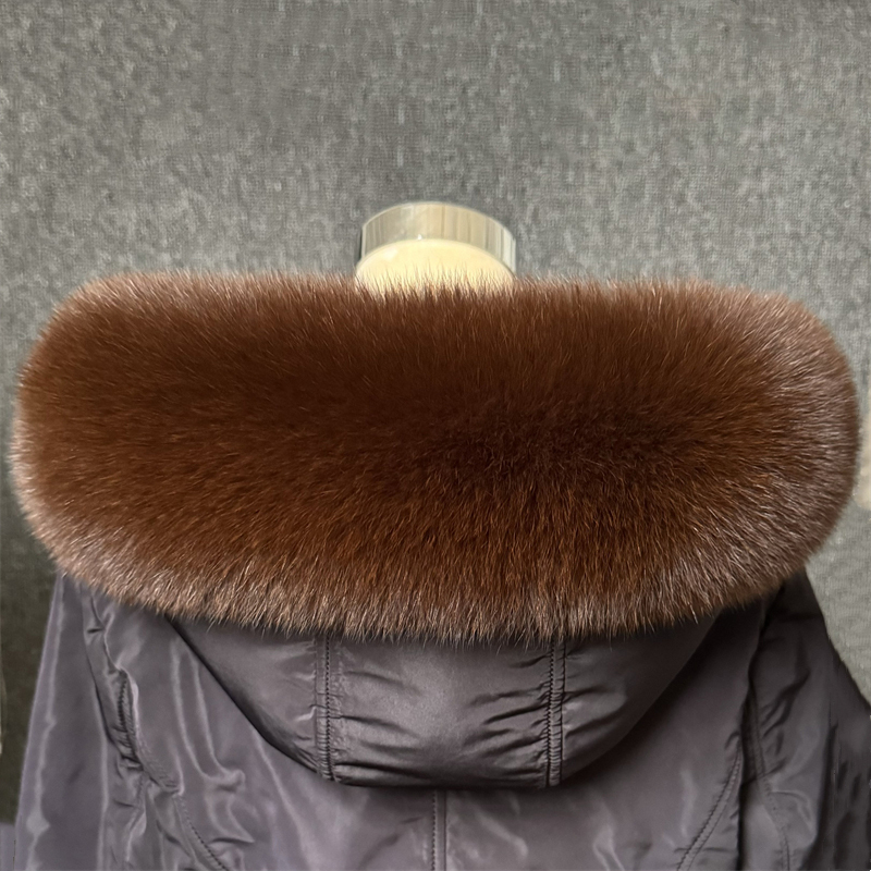 Cuello de piel de zorro Real p - Winter Clothing Pk reseña y precio