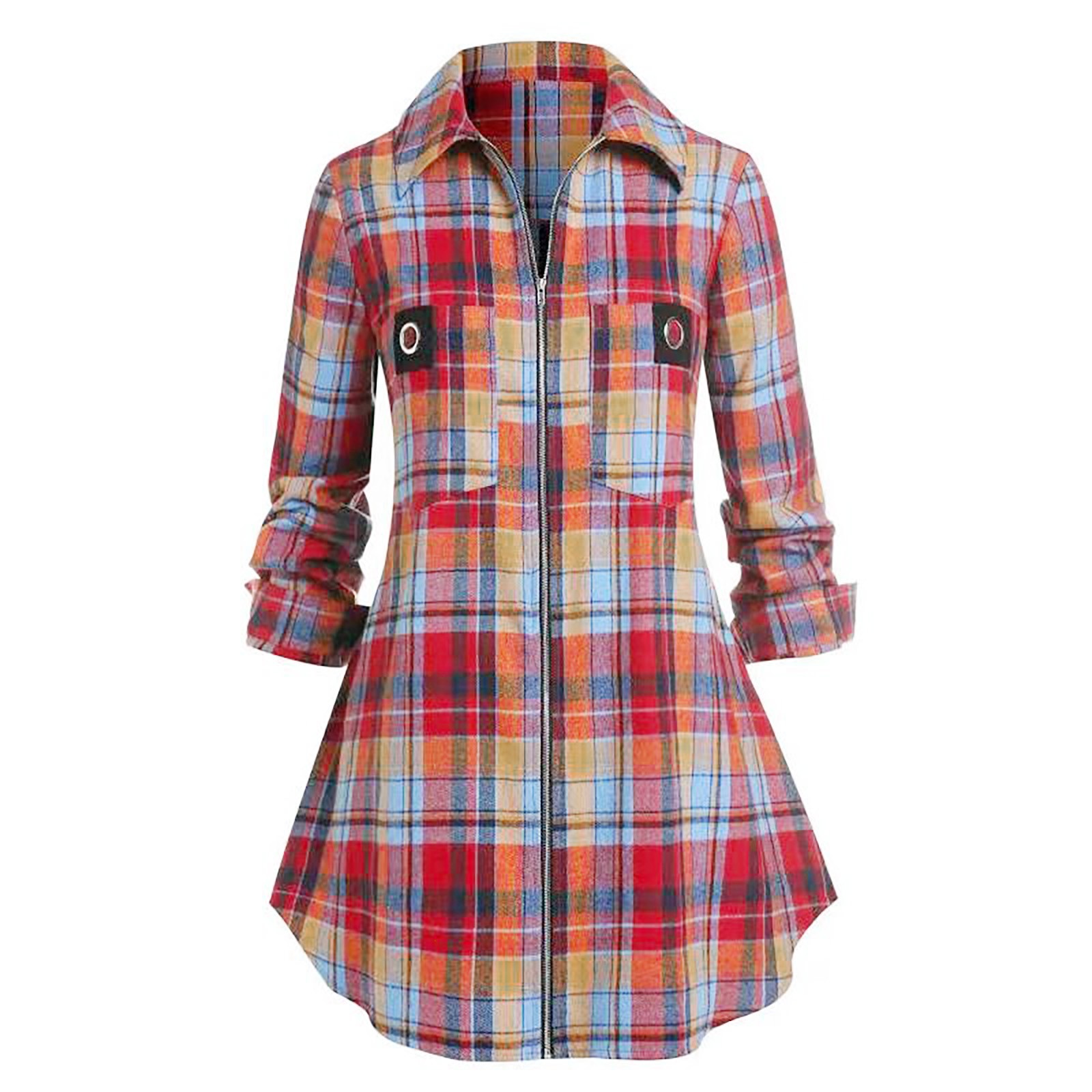 Vestido camisa de manga larga  - Winter Clothing For Women reseña y precio