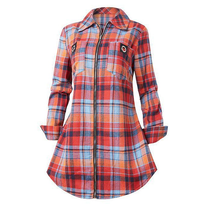 Vestido camisa de manga larga  - Winter Clothing For Women reseña y precio