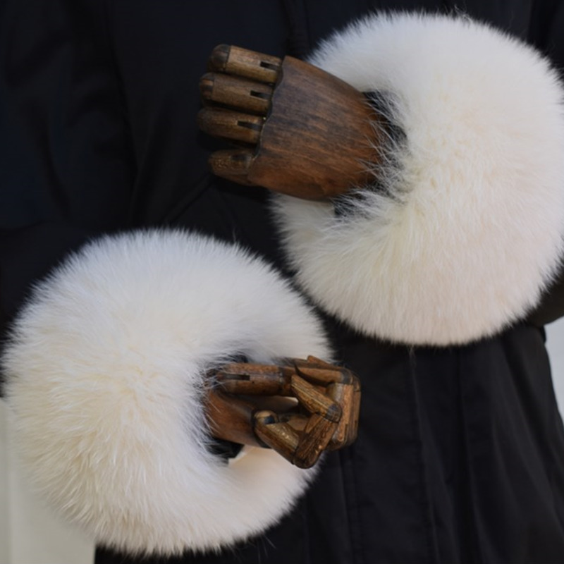 Puños de piel de zorro para mu - Winter Clothing Pk reseña y precio