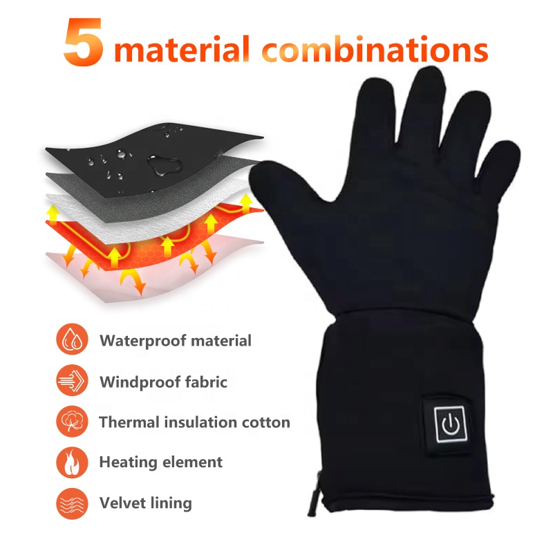 Guantes de esquí cálidos e imp - Heated Gloves Electric reseña y precio