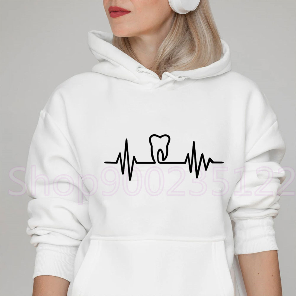 Heatbeat Hoodie Graphic Tooth  - Winter Clothing Drawing reseña y precio