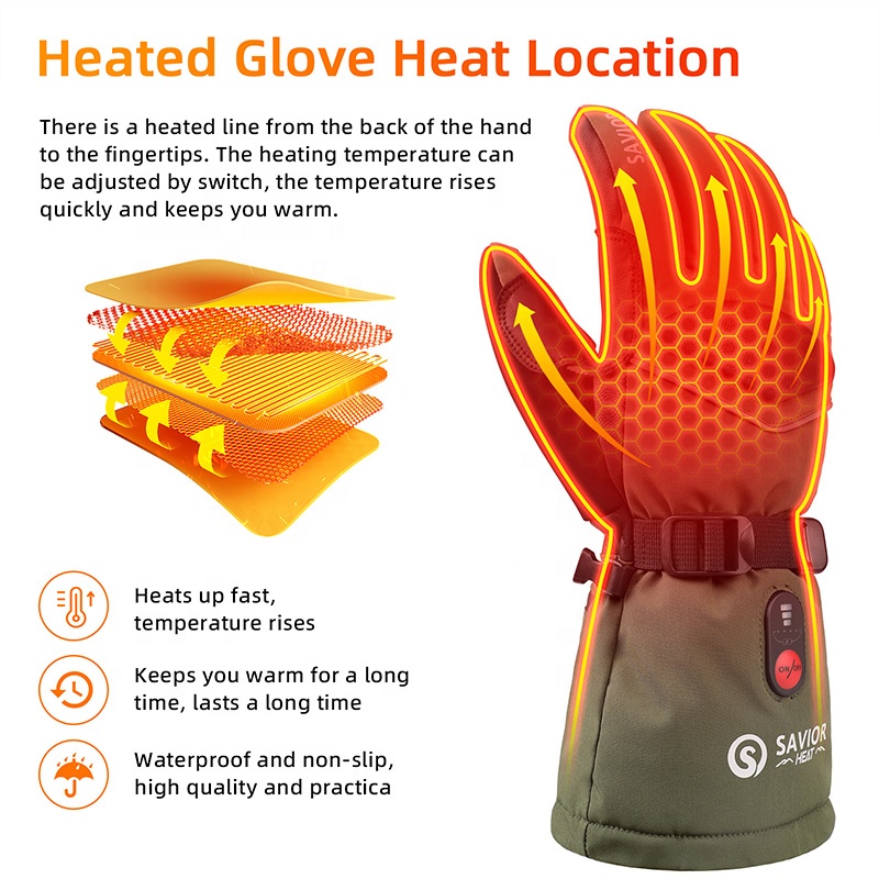 Guantes de esquí eléctricos cá - Heated Gloves Electric reseña y precio