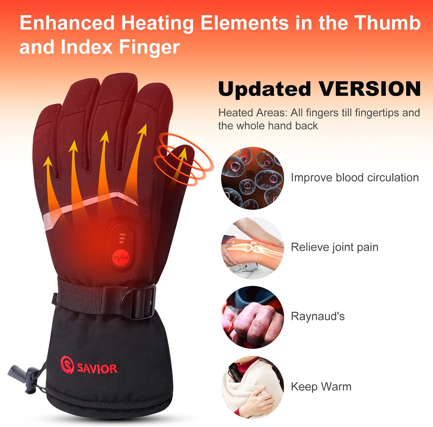 SNOW DEER-guantes calefactable - Heated Gloves Electric reseña y precio