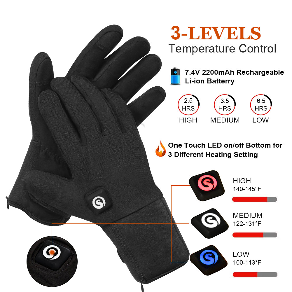Guantes calefactados eléctrico - Heated Gloves Electric reseña y precio